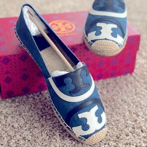 NIB Never worn. Tory Burch Poppy Espadrilles.